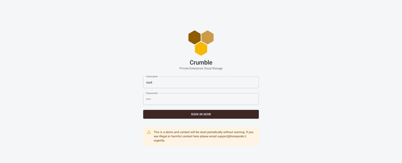 Crumble is available for sale